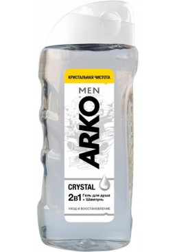 Гель для душа и шампунь Arko Men 2 in 1 Crystal, 260 мл